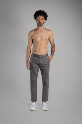 Calça Alfaiataria Slim Roma Chumbo