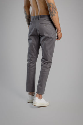 Calça Alfaiataria Slim Roma Chumbo