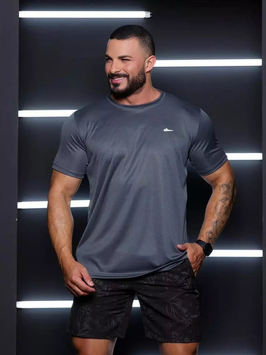 Kit 5 Camisetas Dry Fit Masculina Fitness Esportiva Para Treino e Academia + Relogio de brinde.(Oferta Relâmpago ⚡️)