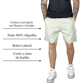 Kit 2 Bermudas Cargo Masculina Urban